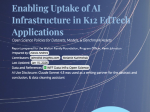 Cover Enabling Uptake of AI Infrastructure in K12 EdTech Applications